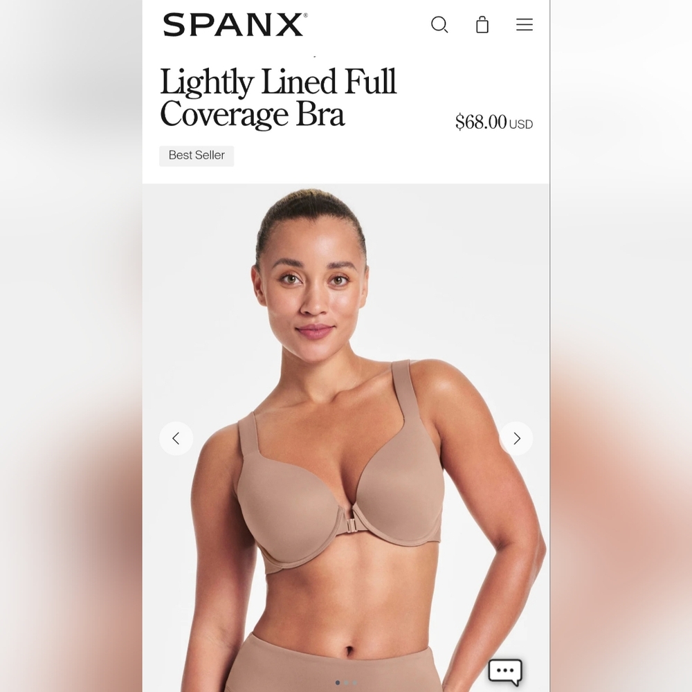 SPANX Lightly Lined Full Coverage Bra - Cafe Au Lait